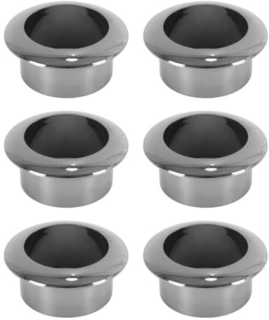 ACOLY Pasacables De 6 Piezas, Para Pared Y Mesa, Diámetro De 30 Mm.