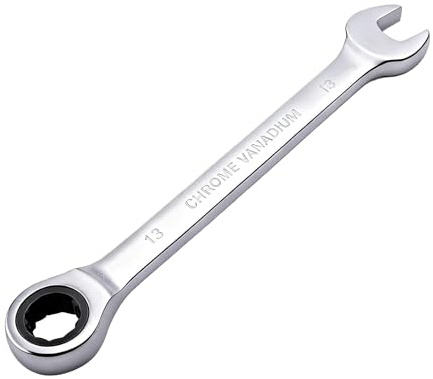 Pevlkawr Clef Plate A Cliquet, Combinée Clé A Cliquet, 13mm, Convient Pour La Réparation Et Le Démontage De Machines