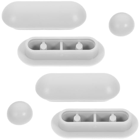 Generic 8pcs Universal Toilet Seat Bumpers Kit Gray Toilet Lid Spacers Cushioning Pads Seat Accessories Replacement Parts for Bidet and