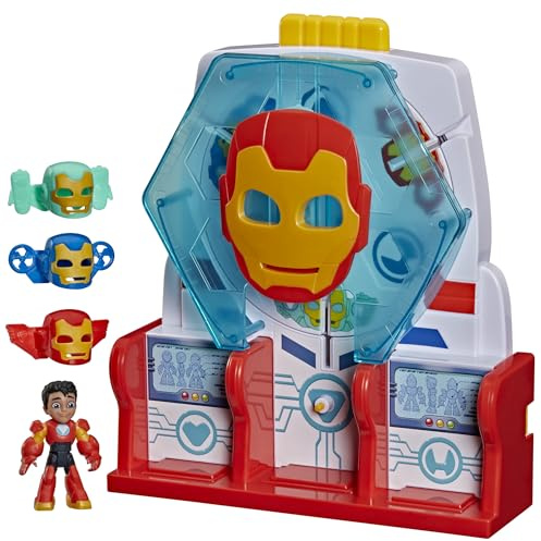 Disney Jr. Series Marvel's Iron Man and his Awesome Friends Hall of Armour Playset