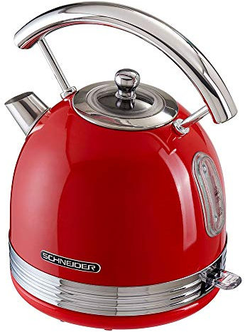 Schneider Wasserkocher SL W2 FR, rot, 1,7 Liter