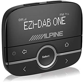 Alpine ezi-Dab-One – récepteur FM avec Bluetooth, Couleur Noir