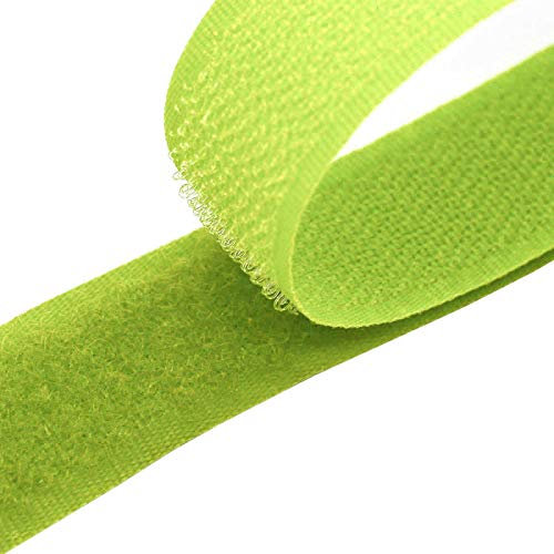 4m Klettband zum Nähen 20mm Flausch- & Hakenband 50 Farben Klettverschluss, Größe:20mm, Gurtband:041 pastellgrün