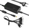 Fuente de alimentación 12V 5A 60W para cámara de vigilancia con Enchufe de 2 Polos 100 V-240 V CA a CC con Cable Distribuidor de 8 Polos para cámara de vigilancia CCTV DVR, Tira de Luces led