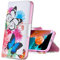 MRSTER Coque Huawei Y6 2019 Housse, Bookstyle Étui Motif Coloré Imprimé Housse PU Etui en Cuir Portefeuille de Protection Etui à Rabat pour Huawei Y6 2019. BF Two Butterflies