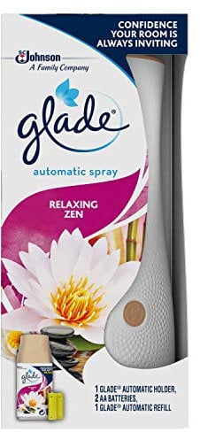 Glade Automatic Air Freshener Spray, Auto Spray Odour Eliminator & Room Fragrance, Starter Kit with Holder & Refill, 269 ml, Relaxing Zen, 3 Starter Kits