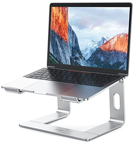 BESIGN LS03 Aluminum Laptop Stand, Ergonomic Detachable Computer Stand, Notebook Riser, Laptop Mount Compatible with Air, Pro, Dell, HP, Lenovo More 10-15.6 Laptops, Silver