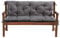 Mayaadi Home Gartenbankauflage Bankauflage Bankkissen Sitzkissen Polsterauflage Sitzpolster Hellgrau 100x60x50cm