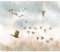 decomonkey Fototapete Vogel Abstrakt 200x140 cm Tapete Fototapeten Vlies Tapeten Vliestapete Wandtapete moderne Wand Wandbild Schlafzimmer Wohnzimmer Modern