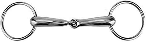 Hohler Pferdemund-Biss, Pferde-Ring, Edelstahl, Dicke, Gebiss, lose Öffnung, Rolltrense, Ring, hohl, Pferde-Ring-Zubehör (135 mm)