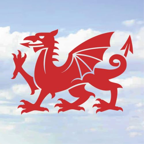 Welsh Dragon Cymru Wales Vinyl Decal Bumper Sticker for Car, Van, Window & Laptop