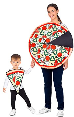 My Other Me Pizza-Party-Kostüm für Erwachsene, Einheitsgröße.