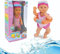 xwin sportseries Koolbitz Electric Swimming Doll Bathtub Toy, Battery-Powered Swimming Action, Waterproof Bath Pool Doll with Flexible Arms and Legs, Floating Swim Toy for Toddlers & Kids