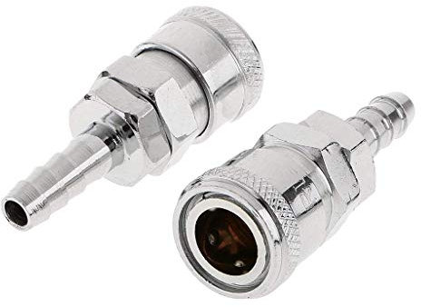 Générique SH20 8mm Air Hose End Line Compressor Fitting Connector Coupler Adapter Quick Release 2 Pack