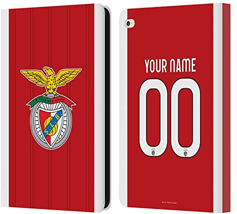 Head Case Designs Offizielle Personalisierte Individuelle S.L. Benfica Home 2022/23 Leder-Wallet-Hülle Kompatibel mit Apple iPad Air 2 (2014)