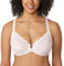 Delimira Women's Front Fastening Bra Racer Back Lace Plus Size Non Padded Underwired Coconut White 38DD