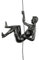 Rock Climbing Man Harz Eisendraht Wanddekoration Skulptur Retro Dekor Figuren Statue Geschenk