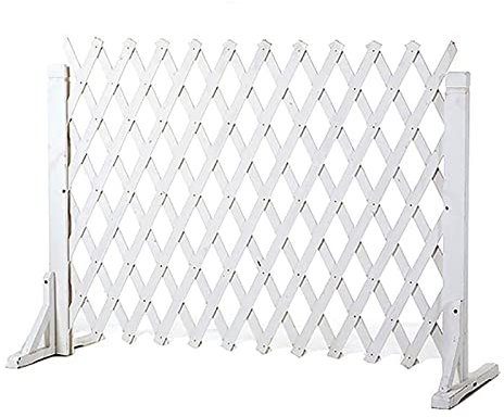 BZJPRFC Gartenzaun – Erweiterter Zaun, Tierbarriere, Weißer Freistehender Dekorativer Gitterzaun/Sichtschutzzaun, Hundezaun, Weihnachtsbaumzaun (Size : H70xL200cm)