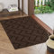 Biscpro Door Mat, 60x90 cm DoorMat Indoor Washable, Doormat Indoor Dirt Trapper Non-slip,Absorbent Inside Entrance Rug Mat for Entryway,Patio,Garden,Laundry Room,Pets - Coffee