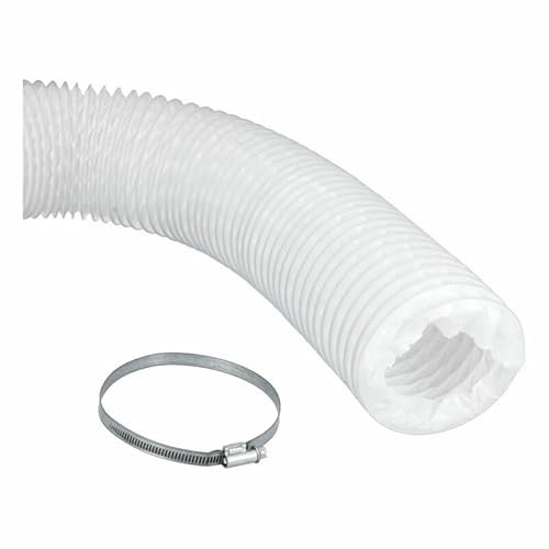 LUTH Premium Profi Parts Tuyau d'évacuation d'air 100 mm rond 2,5 m compatible avec Bosch 00670752 Wz20180 pour sèche-linge