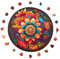 Milliwood Holzpuzzle - Leaf Ornaments - 206 Teile - Puzzle Tiere ab 8 Jahren - Mandala Puzzle für Erwachsene und Kinder - Jigsaw Puzzle aus Holz 32x32 cm - Puzzle Puzzle Natur mit Holz Geschenkbox