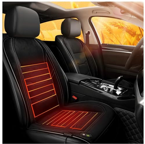 Sitzauflage Auto Beheizbar, 12v Stromschutz Sitzkissen Warmer Rutschfester Sitzauflag Auto Vordersitz für Fahrzeuge,Büro,I-1Packung