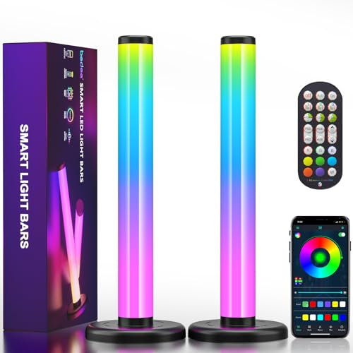 bedee 360° LED Lightbar, RGB Gaming LED Lampe mit 213 Modi und Musik Sync, Smart Hintergrundbeleuchtung mit App, Fernbedienung, Dimmbar Lightbar für PC, TV, Monitor, Gaming, Zimmer Deko