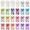 BISHENGYF 24Pcs Chrome Nail Powder - Metallic Mirror Effect Holographic Aurora Iridescent Pearlescent Nail Chrome Powder for Gel Nails DIY Manicure Nail Art Decoration Gift for Women