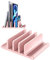 VAYDEER Vertical Laptop Stand - Space Saving & Adjustable 5-in-1 3 Slots for MacBook, Notebook, iPad & Laptops up to 17.3 Inches - Pink