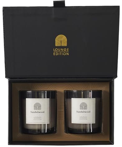 Luxuriöse Duftkerzen-Geschenkbox – 2-teiliges Lounge-Kerzenset für Entspannung & Ambiente – Geschenkset zur Heimdekoration oder als Geschenk – Geschenkpaket – Schwarz
