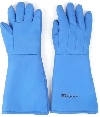 U.S. Solid Kryogene Handschuhe, Flüssiger Stickstoffschutz, -195℃, Niedrige Temperaturbeständigkeit(48 cm)