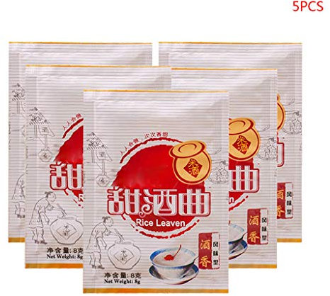 BOGEEL Lot de 5 paquets de riz chinois pour débutant à fermentation de levain en poudre Fermentation Starter