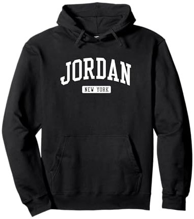 Jordan New York NY, design vintage per sport atletici Felpa con Cappuccio