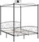 Kangmusi Himmelbett-Gestell Schwarz Metall 160 x 200 cm, kangmusi284478
