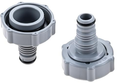 DRELD P6H1419 Ablassventil, Entwässerungsadapter zum Ablassen von Poolschlauch-Adapterschlauch-Rohr-Ablassventil-Anschluss (2 Stück)