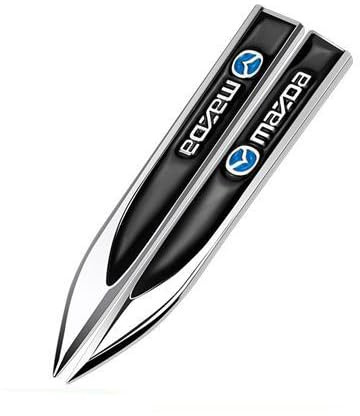 KENANS Auto Emblem Logo Aufkleber für Mazda MX-5 IV (ND) 2018-2024, Autoaufkleber Emblem Abziehbilder Emblem Auto Zubehör Tuning Sticker,Bla-ck