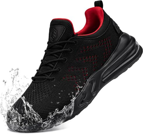 LARNMERN Zapatillas Running Hombre Zapatos de Senderismo Impermeables Deportivas Gimnasio Trekking Ligeros Correr Transpirables Casual Sneakers