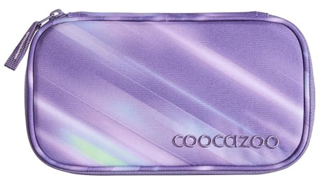 Coocazoo Mäppchen „Arctic Lights”, Flieder, Federmäppchen, großes Hauptfach, Reißverschlussfach mit Klarsichtfach im Deckel, Fach für Geodreieck, Stiftehalter, ab der 3. Klasse
