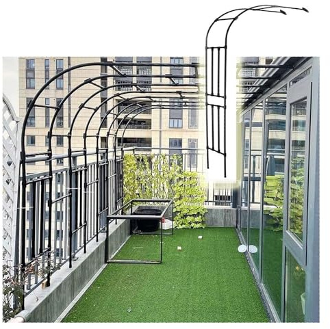 Treillis d'arche de jardin pour plantes grimpantes – Structure de support en métal pour fleurs, pergola décorative pour terrasse et arrière-cour