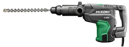 HiKOKI DH52MAJ1Z 230V Rotary Hammer SDS-Max Drill with case | 1,500W Brushless 15.5 J SDS-Max rotary hammer with Low Vibration Handle (LVH) for concrete drilling up to 52mm
