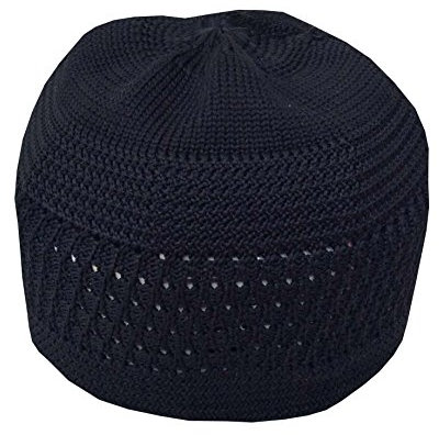 NDA Atmungsaktive Beanie Baumwolle Stretchy Skull Cap Kufi Hüte für Männer Dehnbare Mützen | Helmfutter | muslimische Geschenke (Einheitsgröße, schwarz), Schwarz, Einheitsgröße