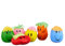 Relaxdays Knautschball 9 cm, mit lustiger Grimasse, Antistressball knetbar für Kinder, Erwachsene, verschiedene Farben