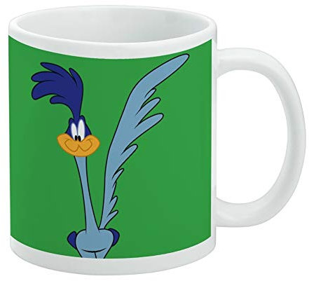 Looney Tunes Road Runner Keramik-Kaffeetasse, originelles Geschenk für Kaffee, Tee und heiße Getränke, 325 ml, Weiß