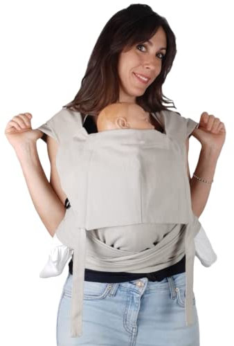 Amarsupiel |Babytrage Mei Tai |Babytrage 100% BIO-Baumwolle |Ergonomische Babytrage |Leichtgewicht Babytrage Made in Spain |OEKOTEX zertifiziert