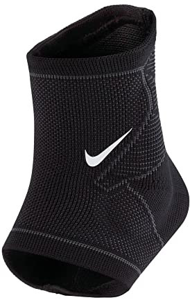 Nike Unisex – Erwachsene Knitted Ankle Sleeve Fussgelenkbandage, Schwarz, L