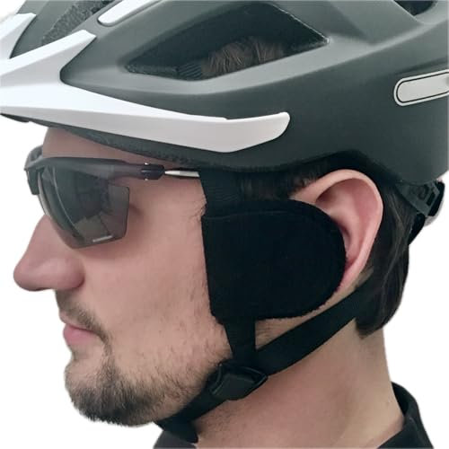 earSHIELD Classic Windschutz für den Fahrradhelm, weniger Windgeräusche an den Ohren, Fahrtwind vom Ohr abhalten, Ohrenschoner