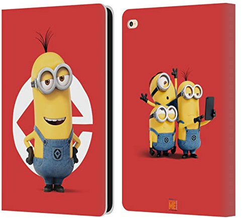 Head Case Designs Licenciado Oficialmente Despicable Me Kevin Esbirros Carcasa de Cuero Tipo Libro Compatible con Apple iPad Air 2 (2014)