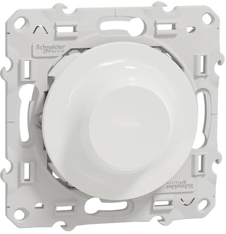 Schneider Electric Wiser Odace S520513W Drehdimmer, LED, 2F Zigbee, Weiß