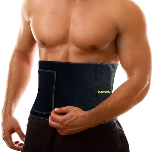 Waist Trainer for Women Men Weight Loss, Easy Clean, Stomach Flattener Band, Cincher Belly Tummy Trimmer Fat Burner Sweat Belt, Body Shaper Abdominal Slimming Binder Sport Girdle for Exercise Fitness