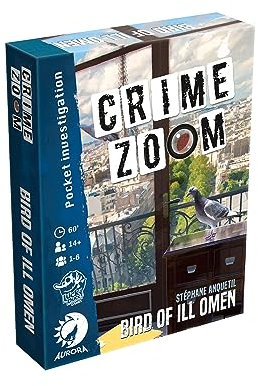 Lucky Duck Games Crime Zoom: Bird of Ill Omen - Fesselnder Detektiv-Kartenspiel für Mystery-Liebhaber, kooperatives Spiel für Kinder und Erwachsene, ab 14 Jahren, 1-6 Spieler, 60 Minuten Spielzeit,